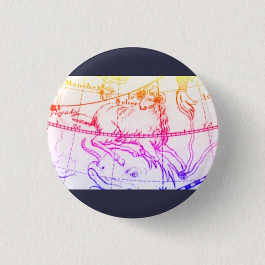 Aries Pin Ronde Button 3,2 Cm (Voorkant)