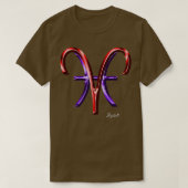 Aries Pisces Cusp Zodiac Sign T-shirt (Design voorkant)