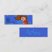 Aries-profielkaart Mini Visitekaartje (Voorkant / Achterkant)