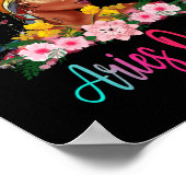 Aries Queen Black Women Persistent Beauful Poster (Hoek)