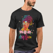 Aries Queen Black Women Persistent Sophisticated B T-shirt (Voorkant)