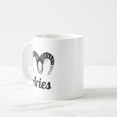 Aries Ram Astrologisch Teken Koffiemok (Voorkant links)