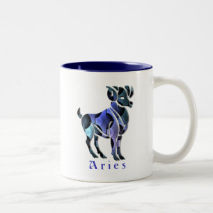 Aries Ram Coffee Cup Tweekleurige Koffiemok