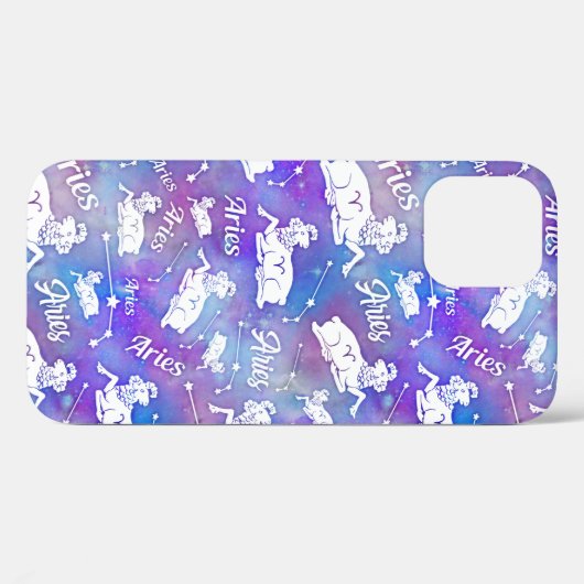Aries Ram Constellation Stars Birthday Pattern Case-Mate iPhone Case (Achterkant (horizontaal))