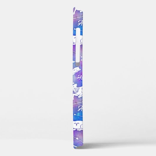 Aries Ram Constellation Stars Birthday Pattern Case-Mate iPhone Case (Achterkant / Links)