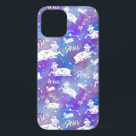 Aries Ram Constellation Stars Birthday Pattern Case-Mate iPhone Case<br><div class="desc">Dit leuke telefoondoosontwerp maakt het perfecte cadeau voor iedereen die geboren is onder het zodiac-teken Aries. Het bevat een uniek patroon gemaakt van een  ram,  de constellatie en het woord "Aries",  allemaal in wit op een paars-roze starrichterachtergrond.</div>