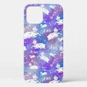 Aries Ram Constellation Stars Birthday Pattern Case-Mate iPhone Case (Achterkant)