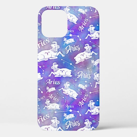 Aries Ram Constellation Stars Birthday Pattern Case-Mate iPhone Case (Achterkant)