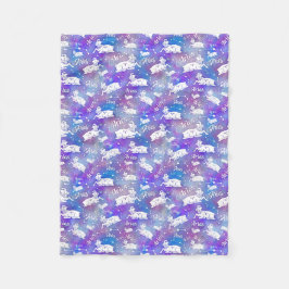 Aries Ram Constellation Stars Birthday Pattern Fleece Deken