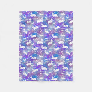 Aries Ram Constellation Stars Birthday Pattern Fleece Deken