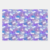 Aries Ram Constellation Stars Birthday Pattern Inpakpapier Vel (Voorkant 3)