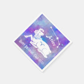 Aries Ram Constellation Stars Eigen naam Birthday Servet (Hoek)