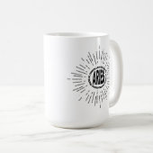 Aries Ram happy March birthday April zodiac sign Koffiemok (Voorkant rechts)