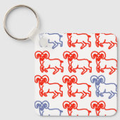 Aries Ram Keychain – Simple Modern Zodiac (Voorkant)