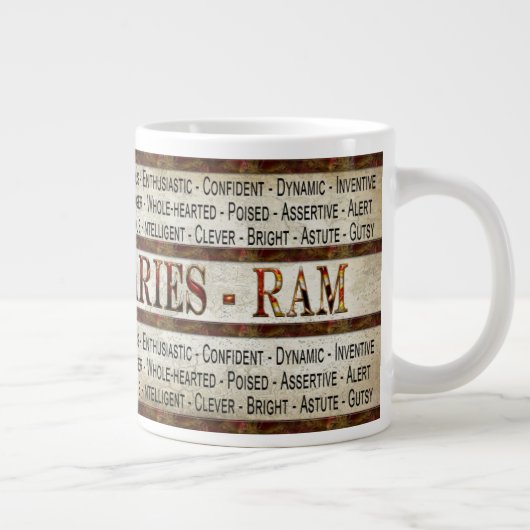 ARIES - RAM - MOK COFFEE/SOUP JUMBO - BESCHRIJVING (Rechts)
