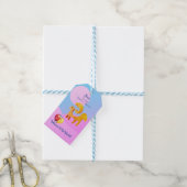 Aries Ram 'New Baby' Gift Labels Cadeaulabel (Met Touw)