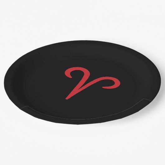 ARIES Ram Red Fire March April Astrology Zodiac Papieren Bordje (Gekanteld)