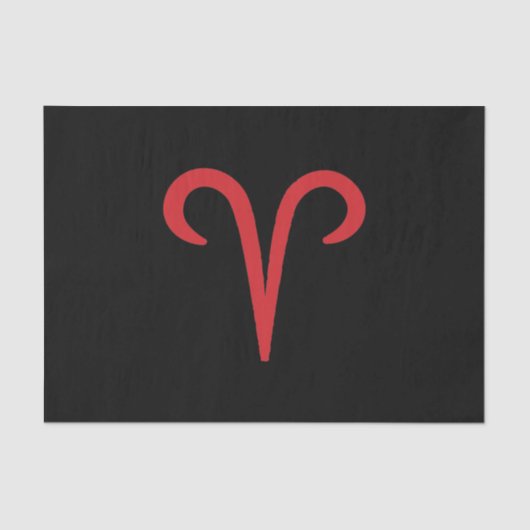 ARIES Ram Red Fire Sign Astrology Zodiaparty Tissuepapier (Voorkant)
