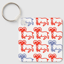 Aries Ram Sleutelhanger – Eenvoudig Modern Zodiac