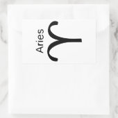 Aries Rechthoekige Sticker (Tas)