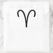Aries Rechthoekige Sticker (Tas)
