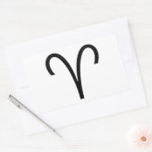 Aries Rechthoekige Sticker (Envelop)