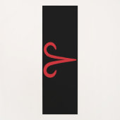 ARIES Red Astrology Zodiac March April Birthday Yogamat (Voorkant)
