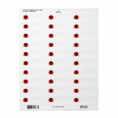 Aries Retour Adres Label (Full Sheet)