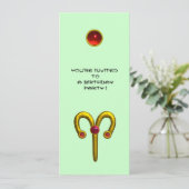 ARIES ROBIJN, helder geel groen rood Kaart (Staand voorkant)