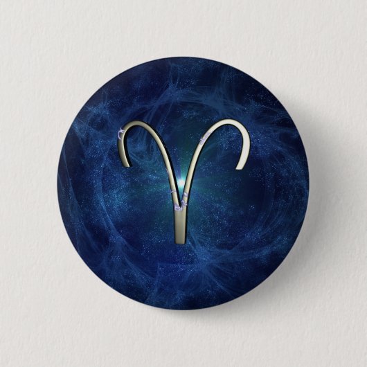 Aries Ronde Button 5,7 Cm (Voorkant)