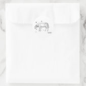 Aries Ronde Sticker (Tas)
