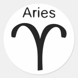 Aries Ronde Sticker