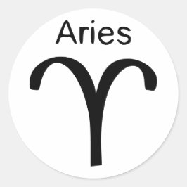 Aries Ronde Sticker