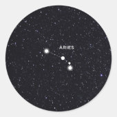 Aries Ronde Sticker (Voorkant)