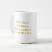 Aries Shady Zodiac Funny Koffiemok (Voorkant links)