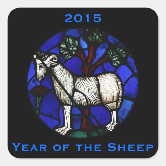 Aries Sheep Ram Zodiac Custom Year Sticker (Voorkant)