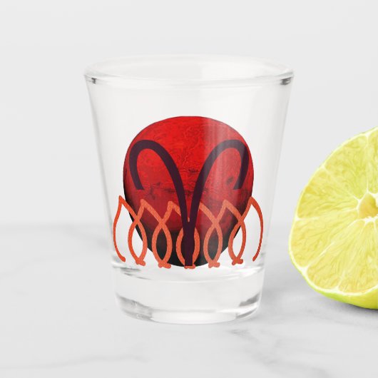 Aries Shot Glass Glas (Voorkant)