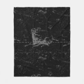  Aries Sign Constellation Hevelius 1690 Fleece Deken (Voorkant)