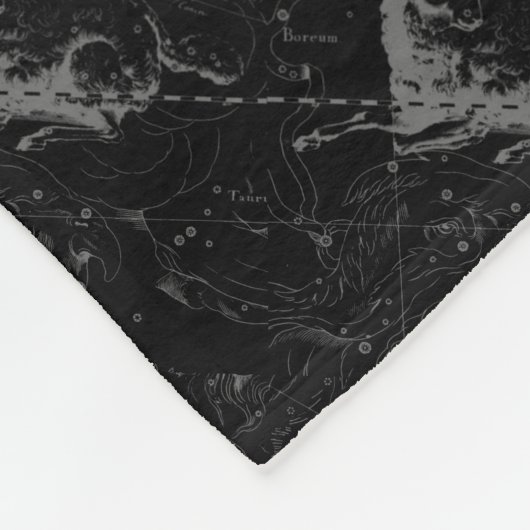  Aries Sign Constellation Hevelius 1690 Fleece Deken (Hoek)