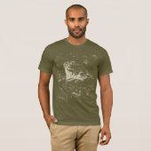 Aries Sign Constellation Hevelius 1690 T-shirt (Voorkant volledig)