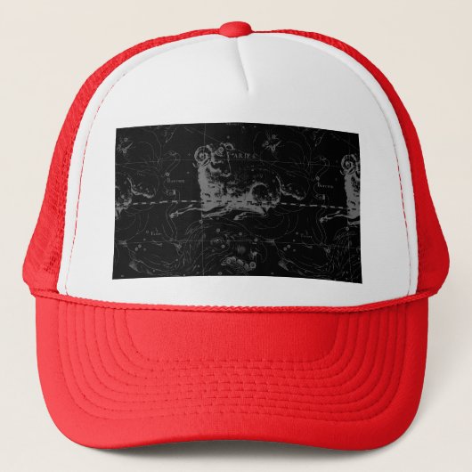 Aries Sign Constellation Hevelius circa 1690 Trucker Pet (Voorkant)
