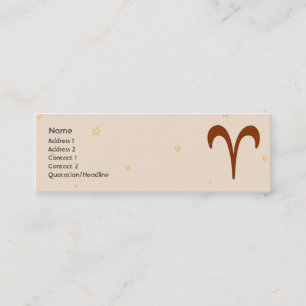 Aries - Skinny Mini Visitekaartje