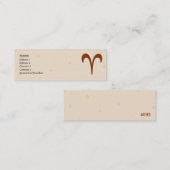 Aries - Skinny Mini Visitekaartje (Voorkant / Achterkant)