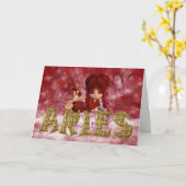 Aries Star Sign Verjaardag Kaart (Gele Bloem)