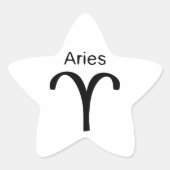 Aries Ster Sticker (Voorkant)