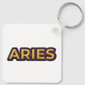 Aries Sterrenbeeld en Tekst Ontwerp Sleutelhanger (Achterkant)