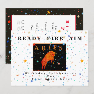 Aries sterrenbeeld READY AIM FIRE moderne ster Uit Kaart