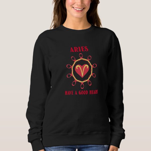 Aries Sun Sign of the Zodiac Trui (Voorkant)
