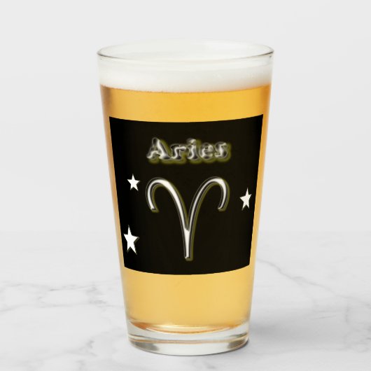 Aries       symbolisch glas (Voorkant gevuld)