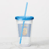 Aries-symbool      acryl drinkbeker (Achterkant)